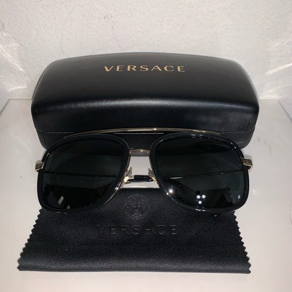 black and gold versace shades